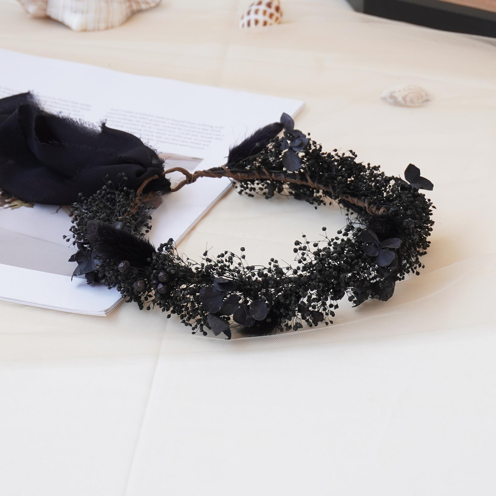 Gypsophila Crown, Dried Flower Crown