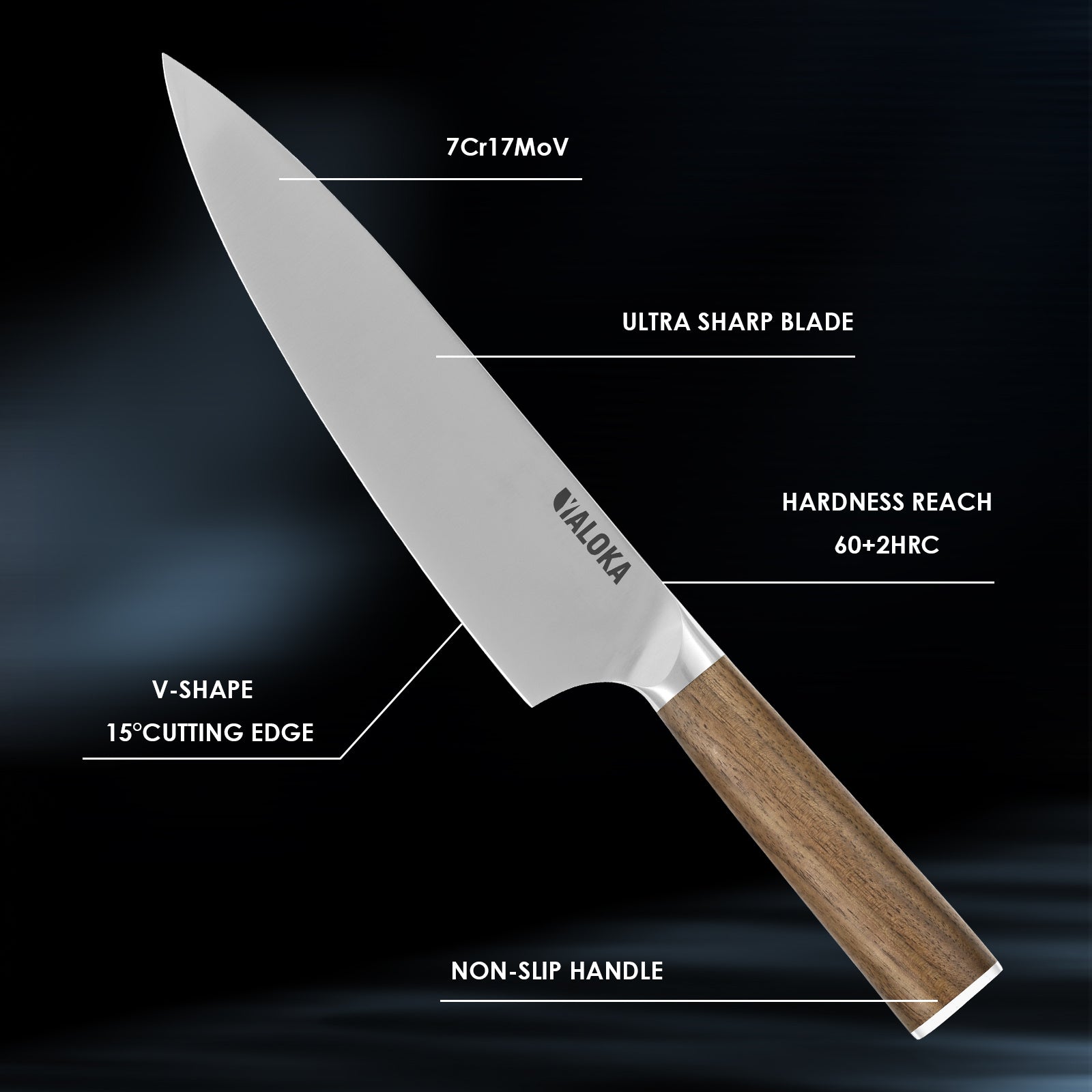 Chef Knife - 8-Inch Professional Japanese Kitchen Knife