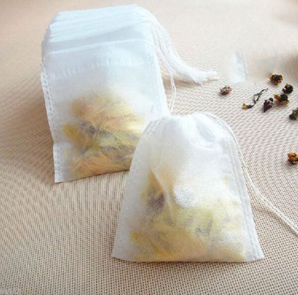 100Pcs Lot NonWoven Fabric Teabags 5.5 X 7CM Empty Tea Bags
