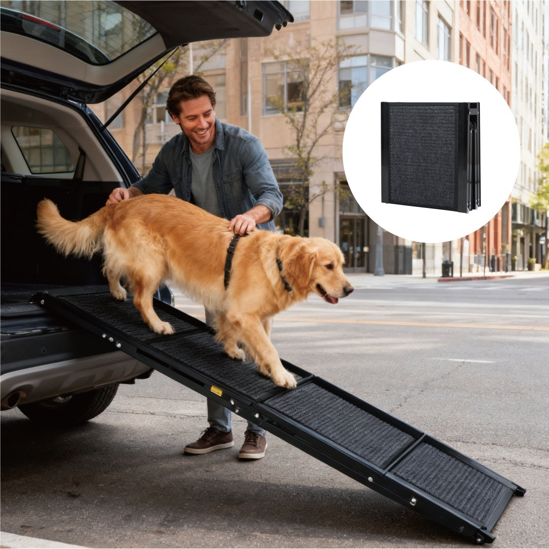 Dog Ramp For Car 65x17 Large Folding Pet Stair Ramps