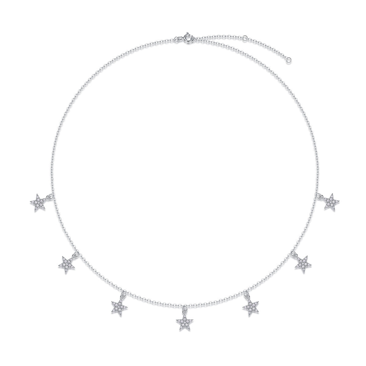 Star Love - A Fashionable And Luxurious Diamond Jewelry Pendant Set