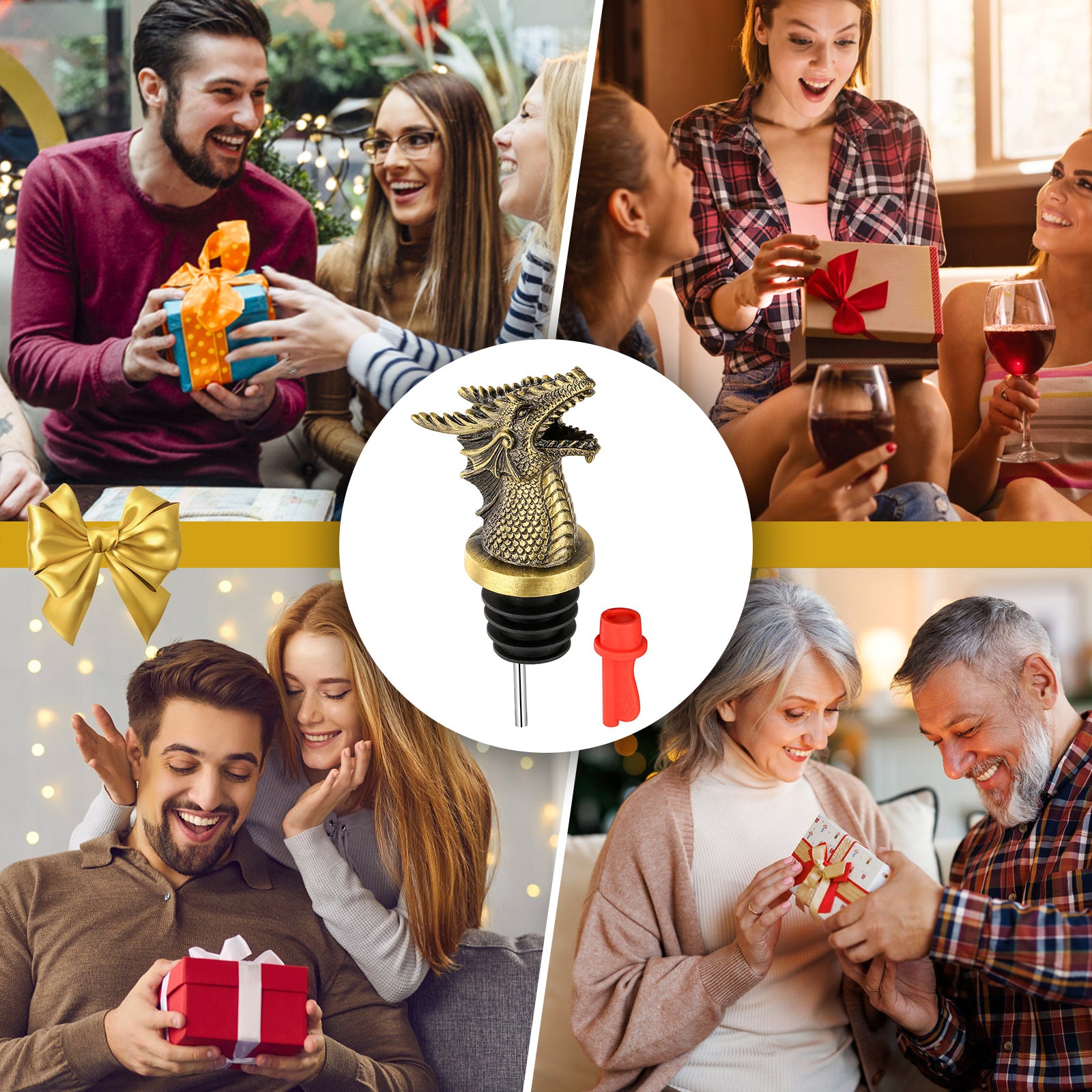 Dual Function Faucet Dispenser, Wine Stopper, Bottle Stopper