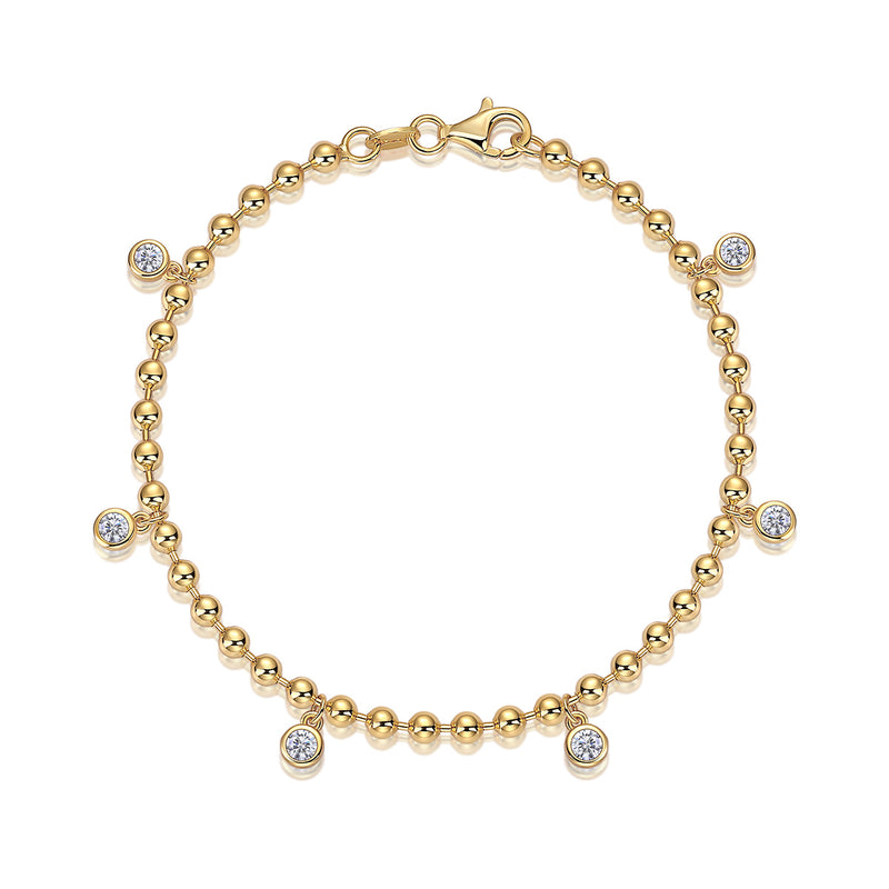 Luxury Fashion Mossan Diamond S925 Silver Bracelet Comparable To Natural Diamonds