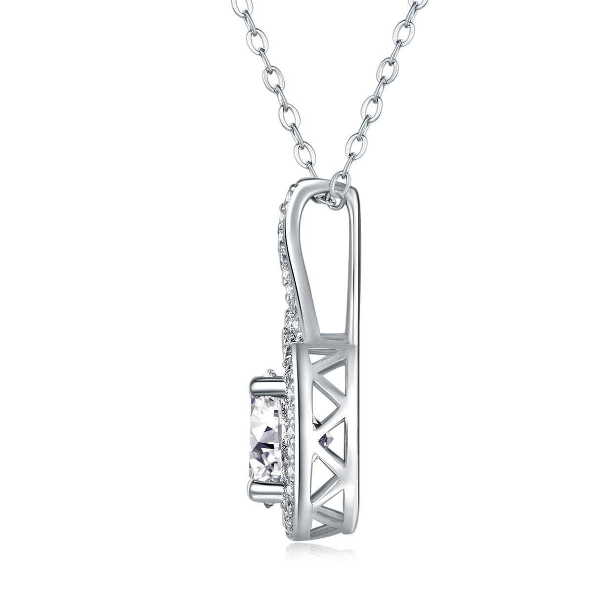 Curve - A Fashionable And Luxurious Diamond Jewelry Pendant Set