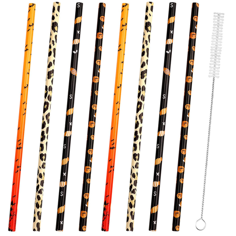 40 Pack Of 9 Inch BPA-Free Halloween Reusable Straws