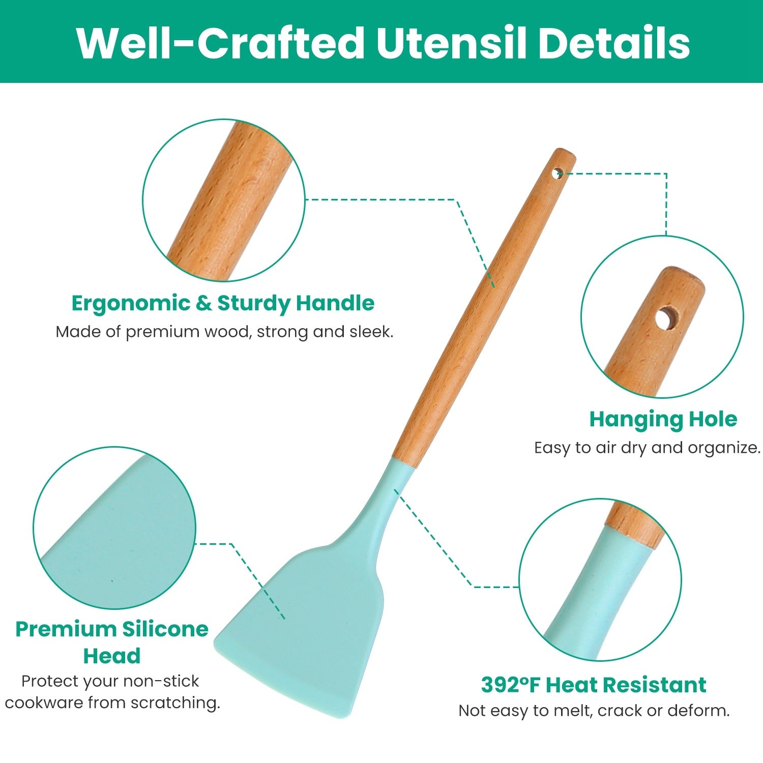 4 Colors Options -- Set Of 35Pcs Kitchen Cooking Utensils Set