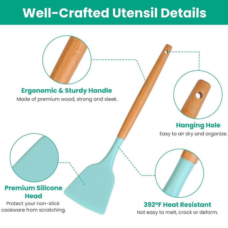 4 Colors Options -- Set Of 35Pcs Kitchen Cooking Utensils Set