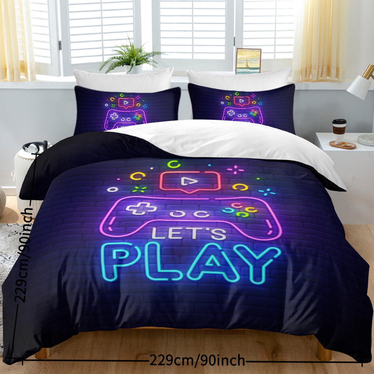 Gaming Duvet Cover Set Twin Full Queen King Size