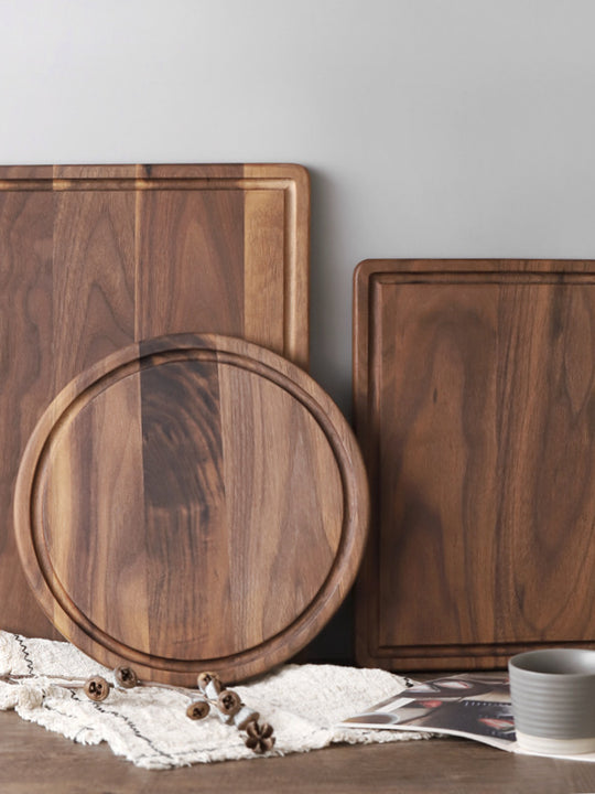 Black Walnut Wood Cutting Board Creative Whole Tray Fruit Chopping Cutting Board Wood Chopping Blocks For Kitchen