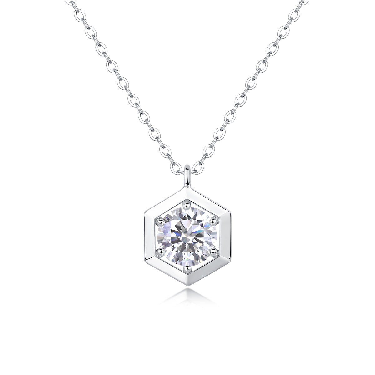 Geometric - A Fashionable And Luxurious Diamond Jewelry Pendant Set