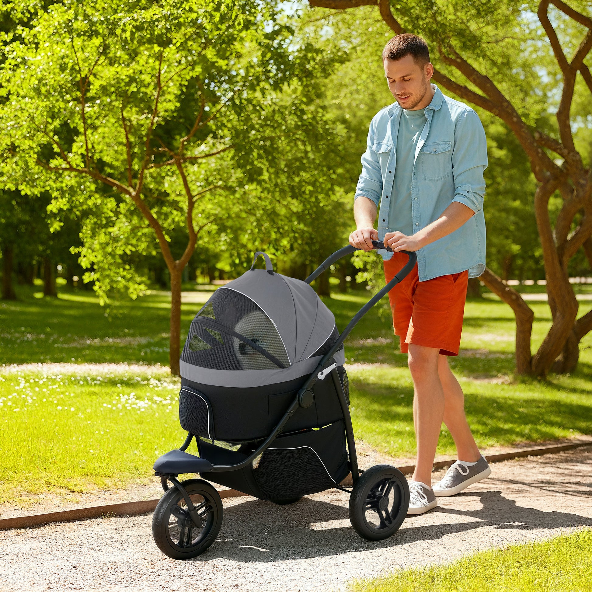 Pet Jogging Stroller For Small Dogs And Cats