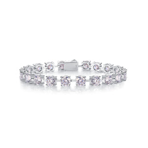 About Time Luxury Fashion Mossan Diamond S925 Silver Bracelet Comparable To Natural Diamonds