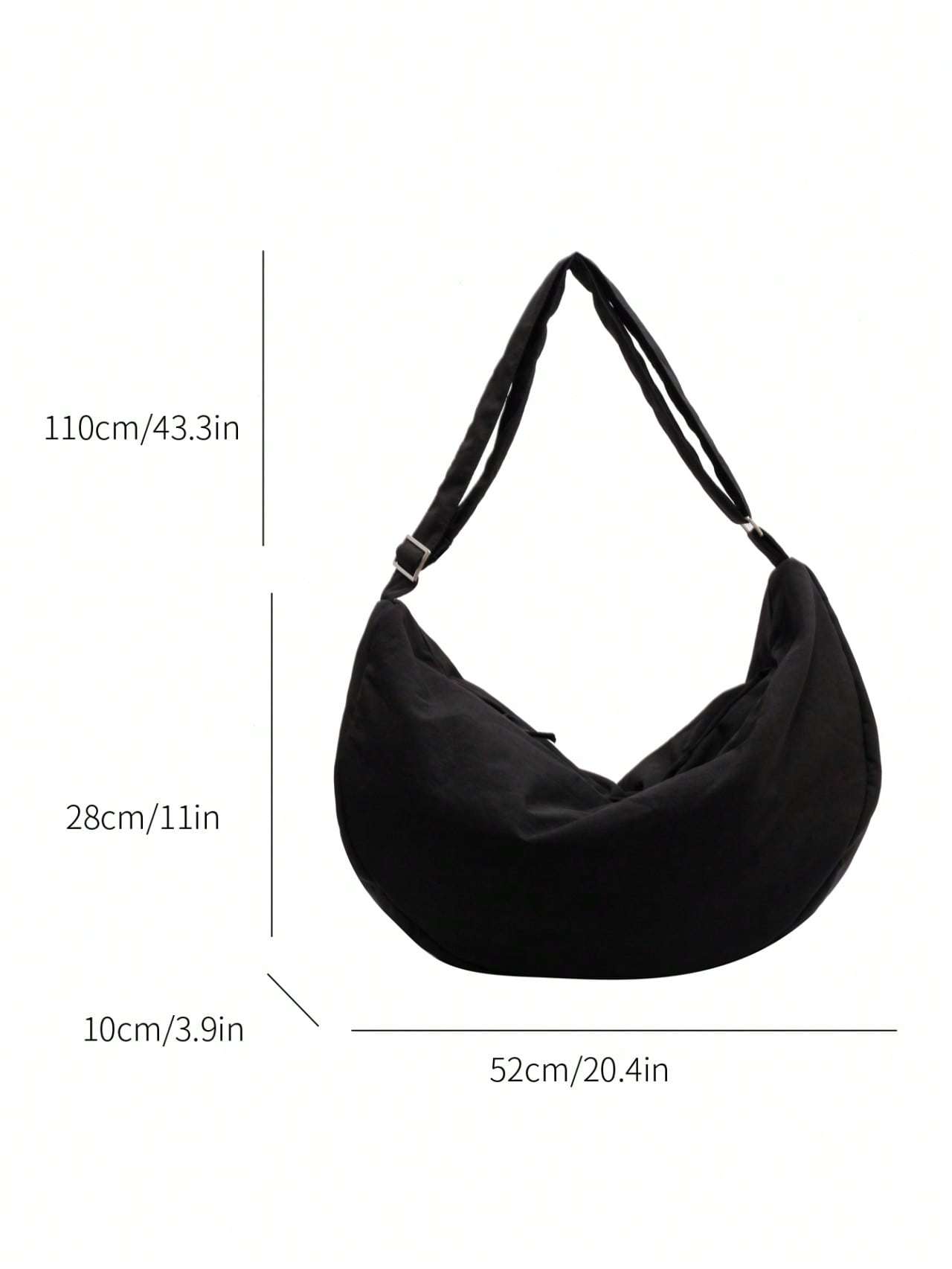 Nylon Bag Women's Single Shoulder Large Capacity Student Class Cloth Bag