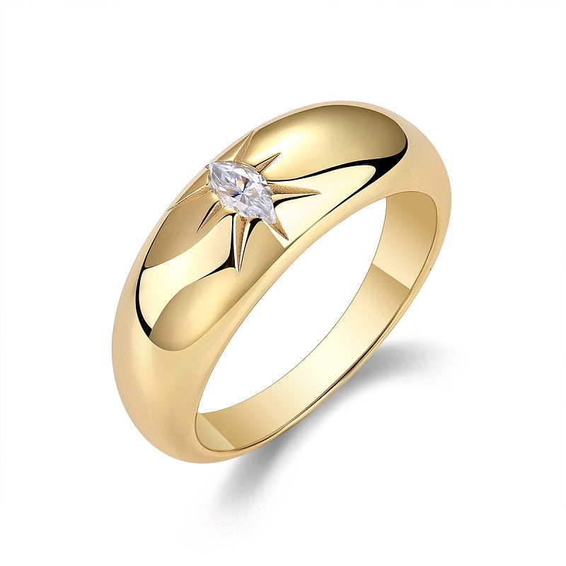 Eight-prong Radiance - A Fashionable And Luxurious Jewelry Piece Set