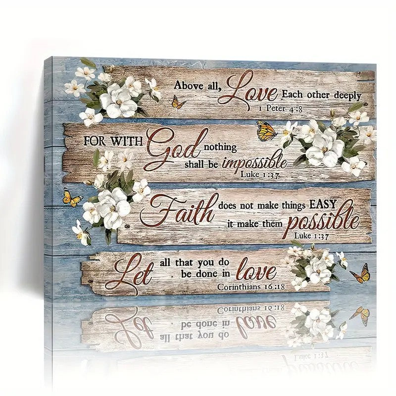 1 Piece Wood Frame Canvas Painting
