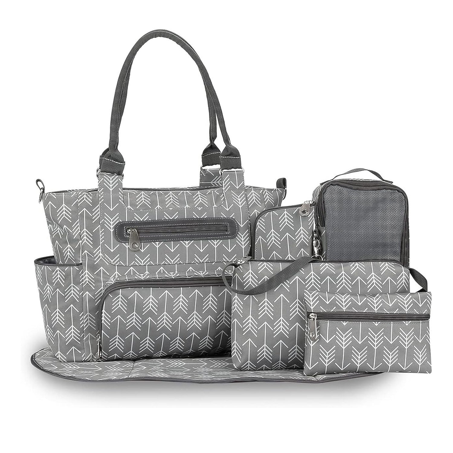 8Pcs Baby Nappy Diaper Bags Set