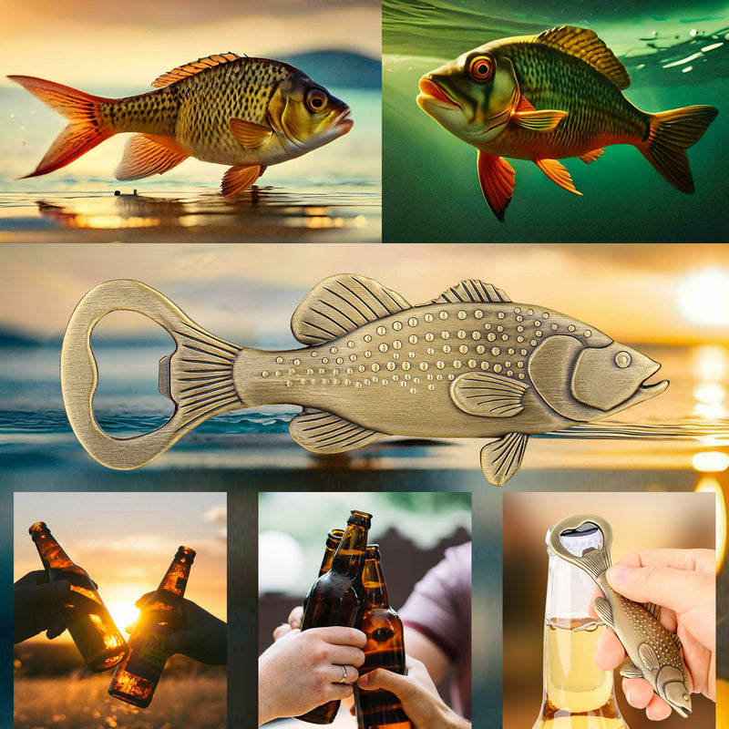 Creative Sea Bass Bottle Opener With Velvet Bag