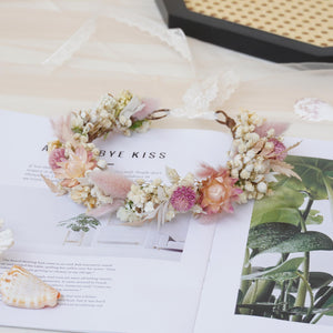 Gypsophila Crown, Dried Flower Crown