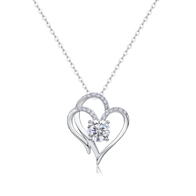 Heart To Heart - A Fashionable And Luxurious Diamond Jewelry Pendant Set