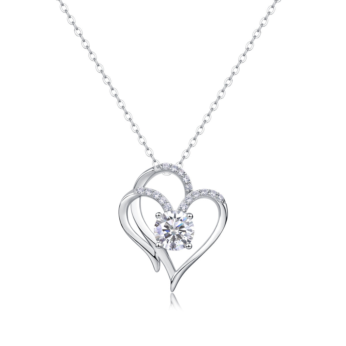 Heart To Heart - A Fashionable And Luxurious Diamond Jewelry Pendant Set