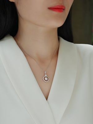 Starlight Heart-to-Heart - A Fashionable And Luxurious Diamond Jewelry Pendant Set