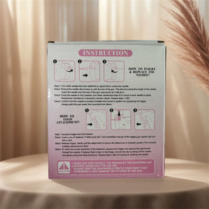 1 Count Handheld Tag Attacher Gun With 5 Counts Needles & 1000pcs Barbs Fasteners