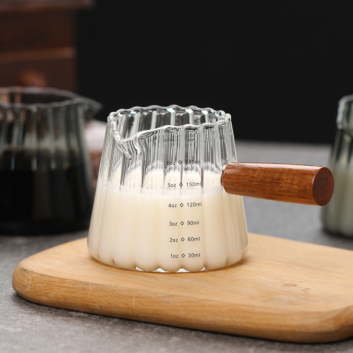 1 Pcs 180ml Mini Coffee Cup, Glass Milk Cup