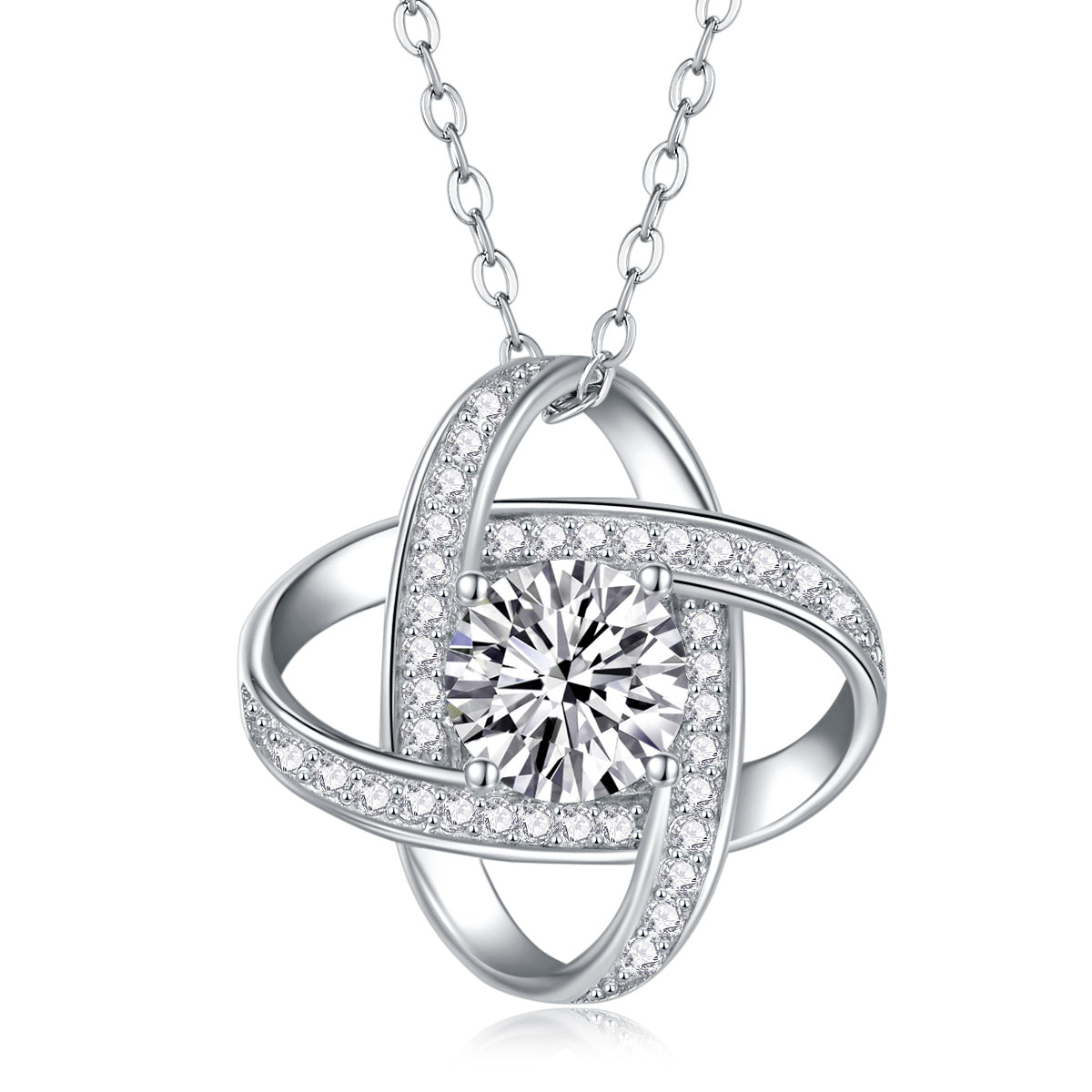 Reciprocating - A Fashionable And Luxurious Diamond Jewelry Pendant Set