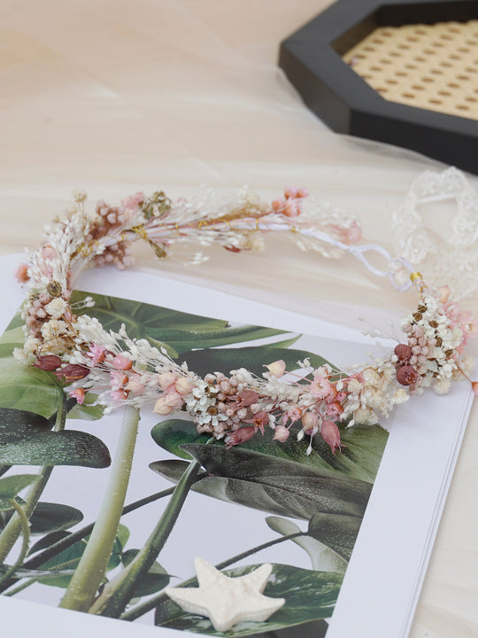 Baby Breath Crown, Dried Crown