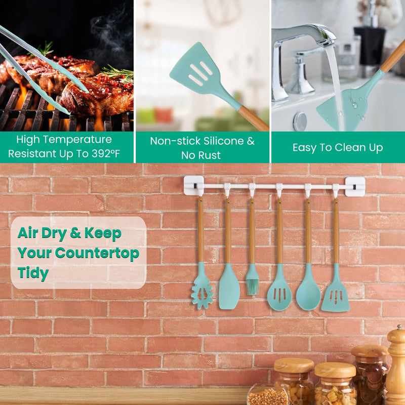 4 Colors Options -- Set Of 35Pcs Kitchen Cooking Utensils Set