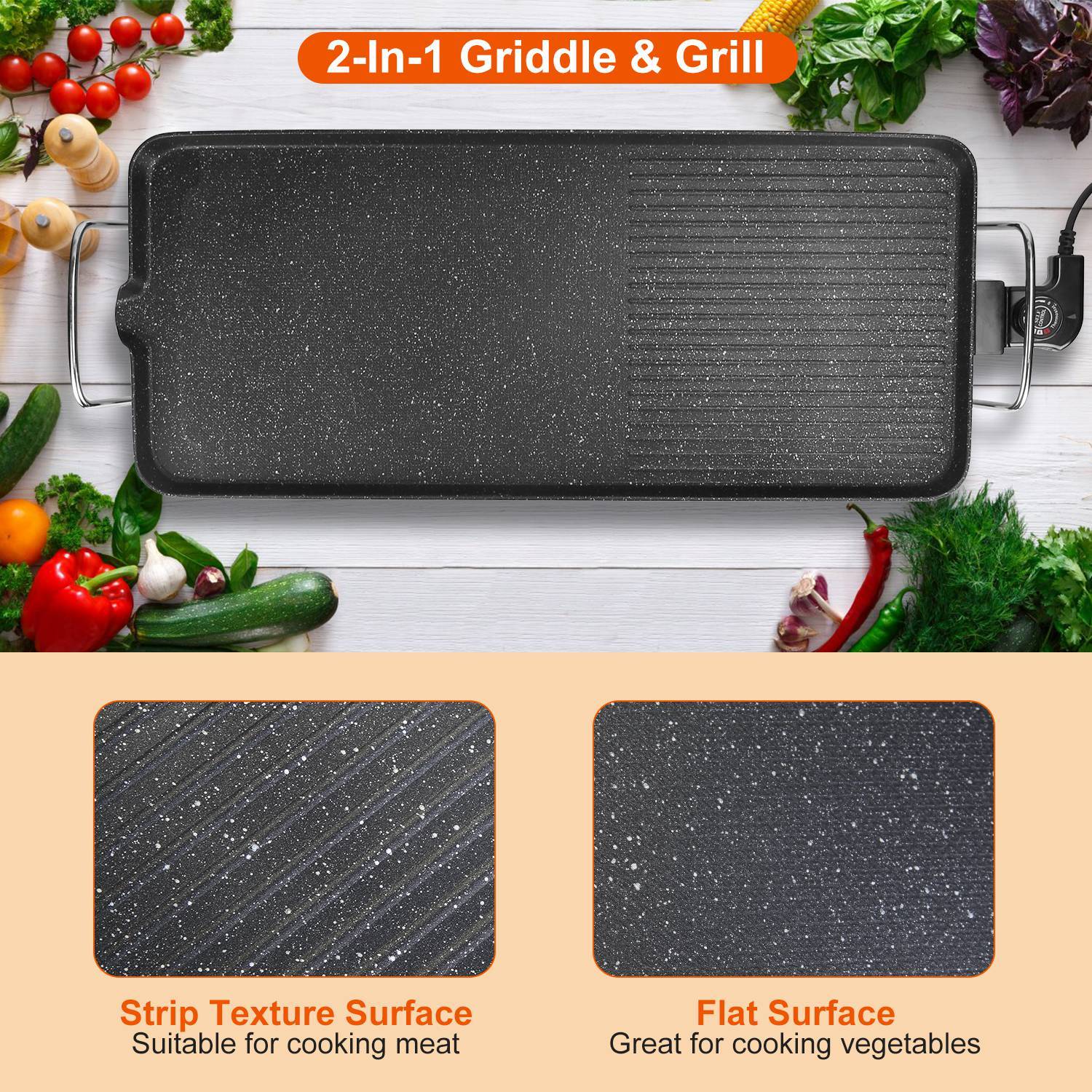 1Pc Electric Barbecue Grill Hot Plate Cooking