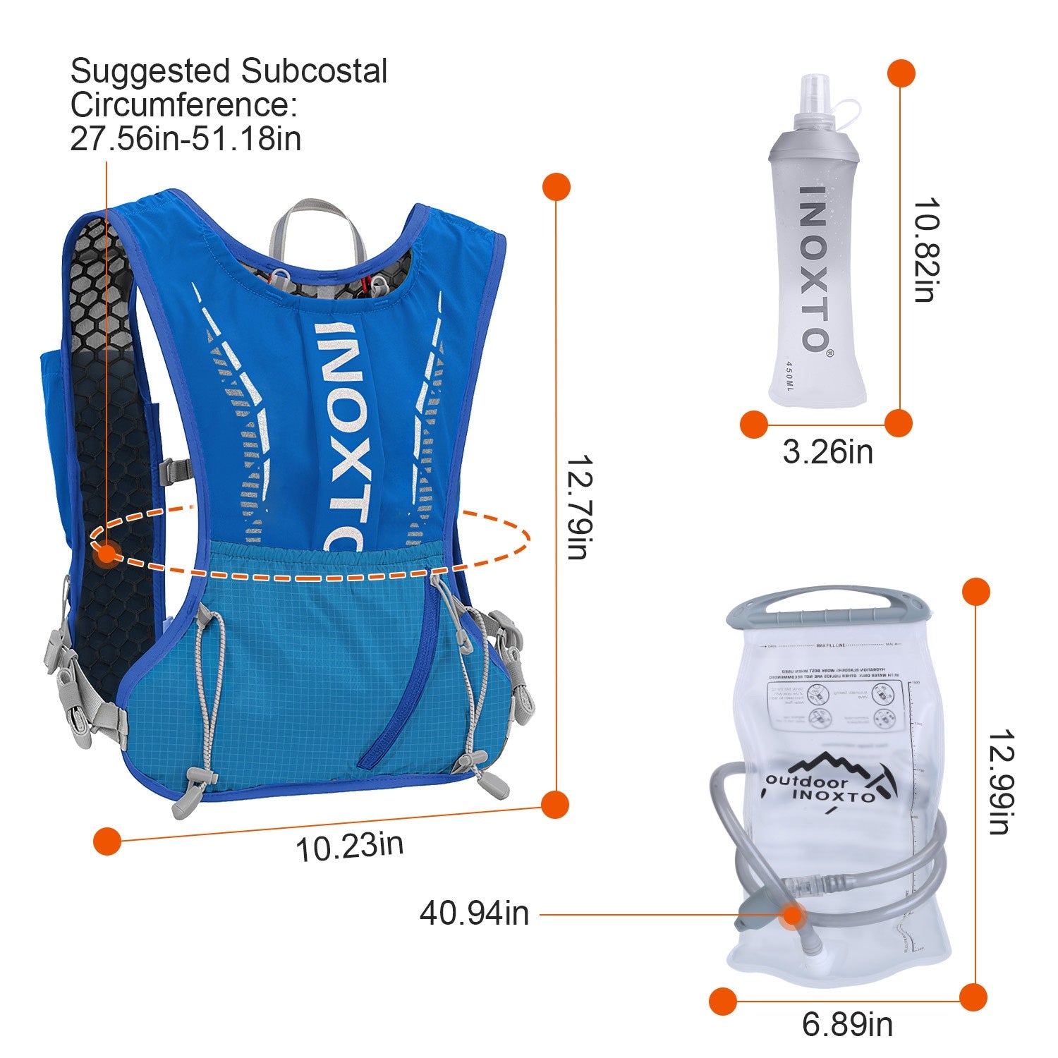1Pc Sport Hydration Vest Running Backpack