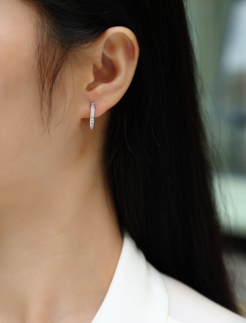 Touch Tenderness - Fashionable And Luxurious Diamond Jewelry Earrings Set