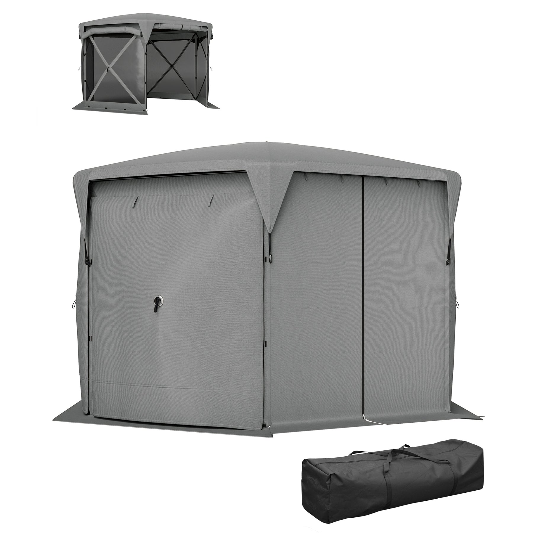 11 X 11ft  Up Gazebo Screen Tent With Removable Roof Cover