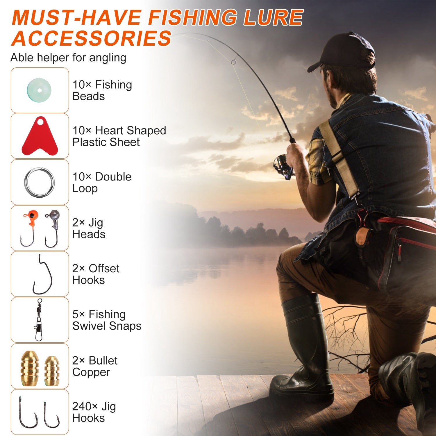375Pcs Fishing Baits And Tackle Box Saltwater