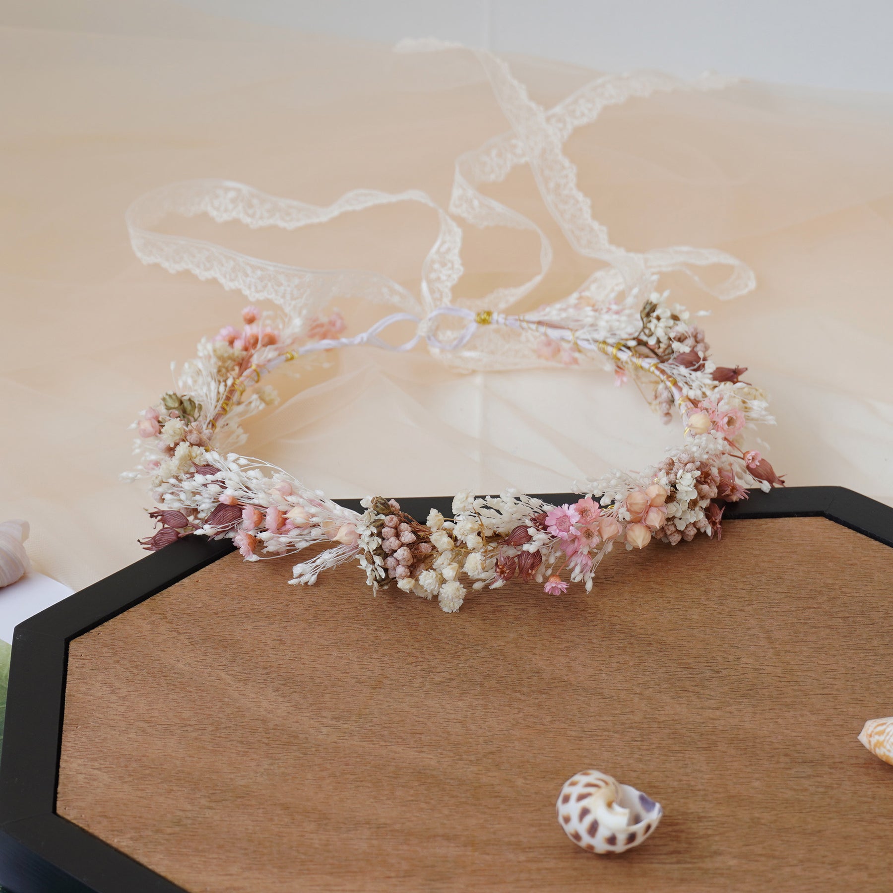 Baby Breath Crown, Dried Crown