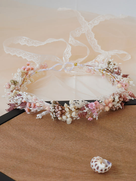 Baby Breath Crown, Dried Crown