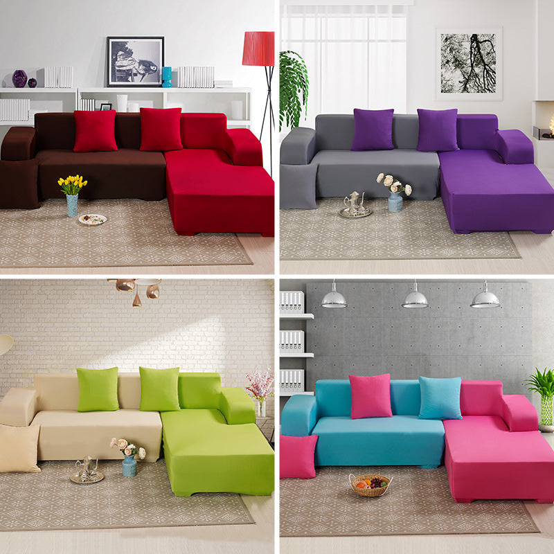 Solid Corner Sofa Covers Couch
