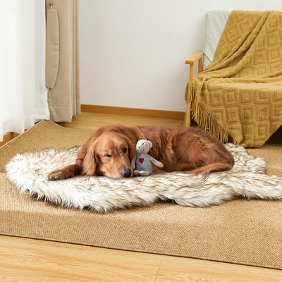 Luxury Faux Fur 5 Inches Thick Super Soft Memory Foam Dog Bed