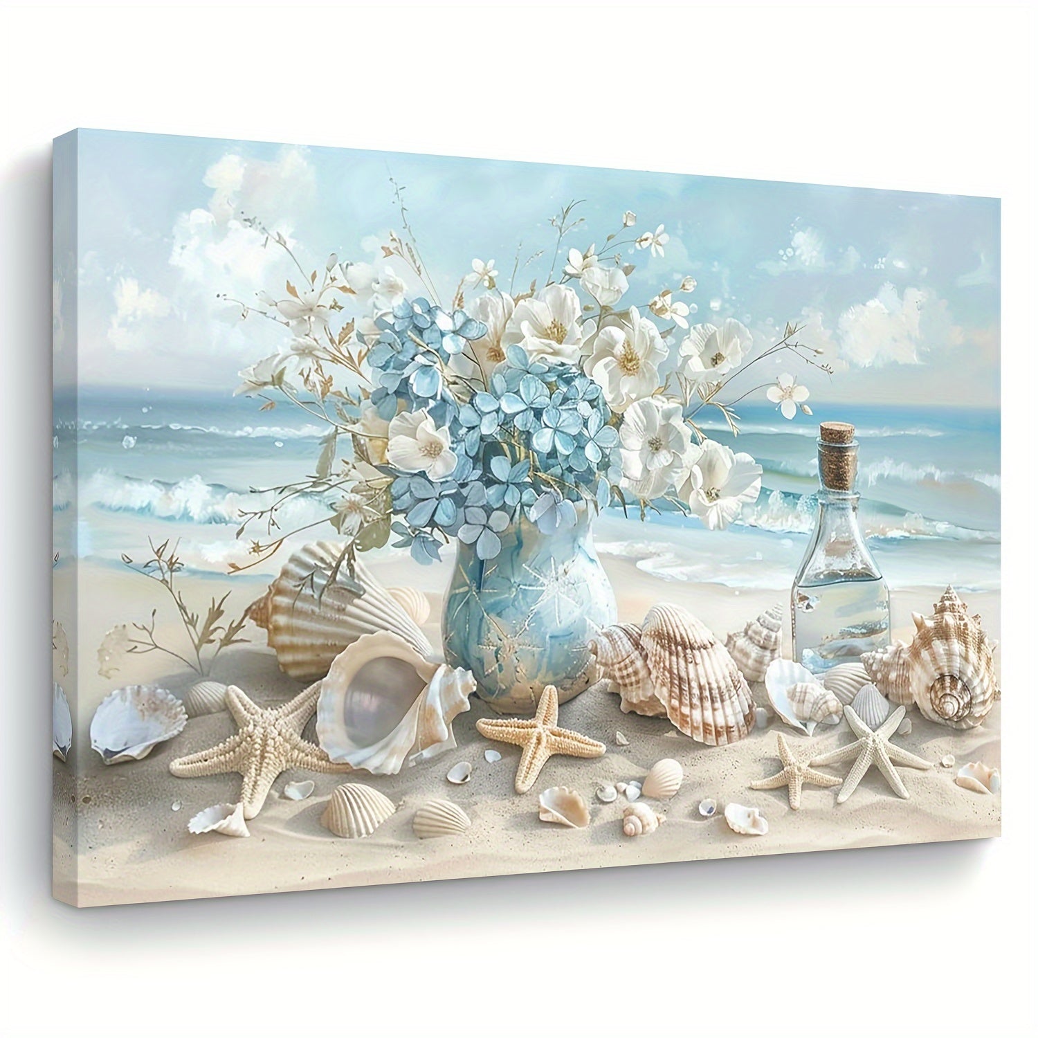 1 Piece Framed Wooden Canvas Painting