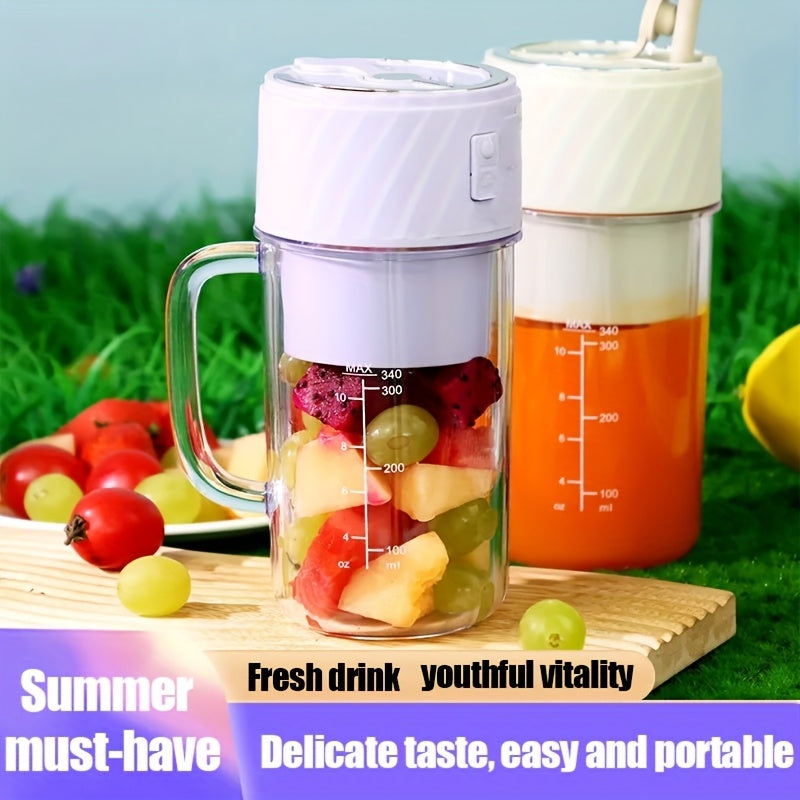 Portable Blender Rechargeable Blender Travel Cup With Lid And Straw