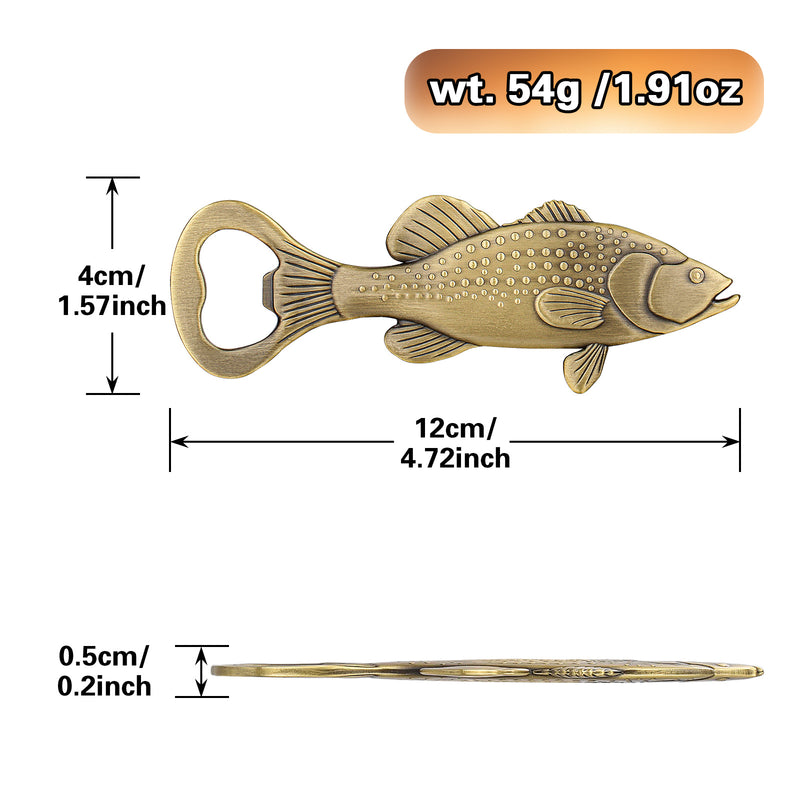 Creative Sea Bass Bottle Opener With Velvet Bag