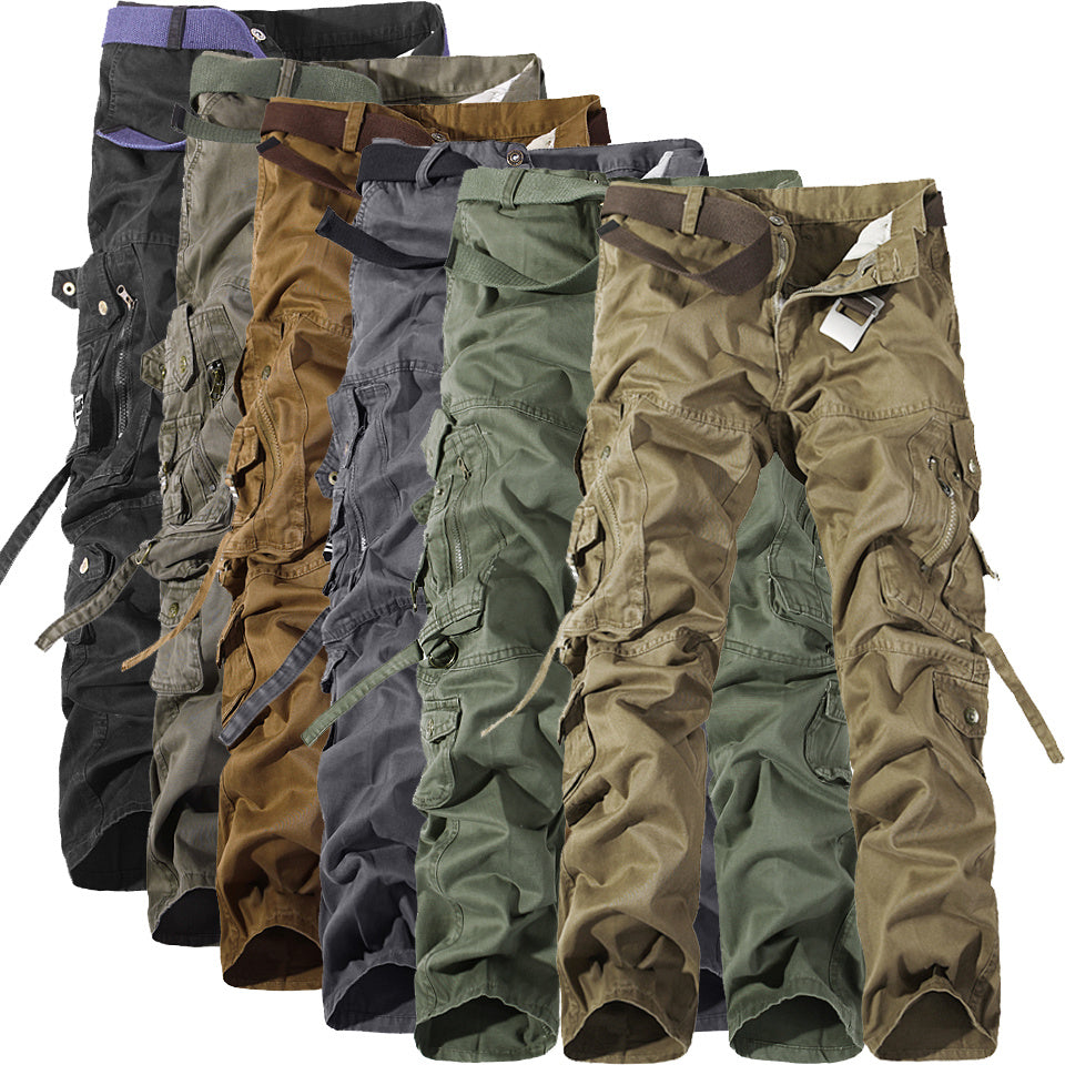 Men's Multi-pocket Cargo Pants Washed Hot Sale