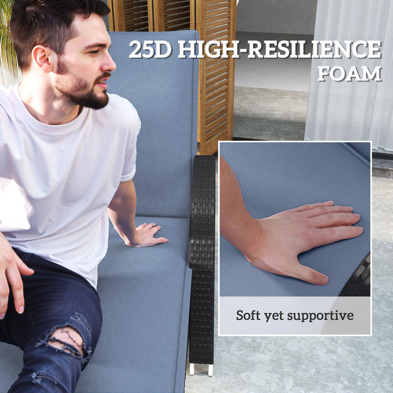 Foldable Chaise Lounge Cushion Set Of 2