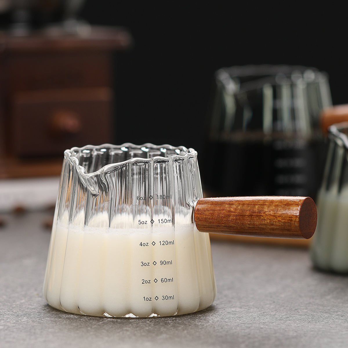 1 Pcs 180ml Mini Coffee Cup, Glass Milk Cup
