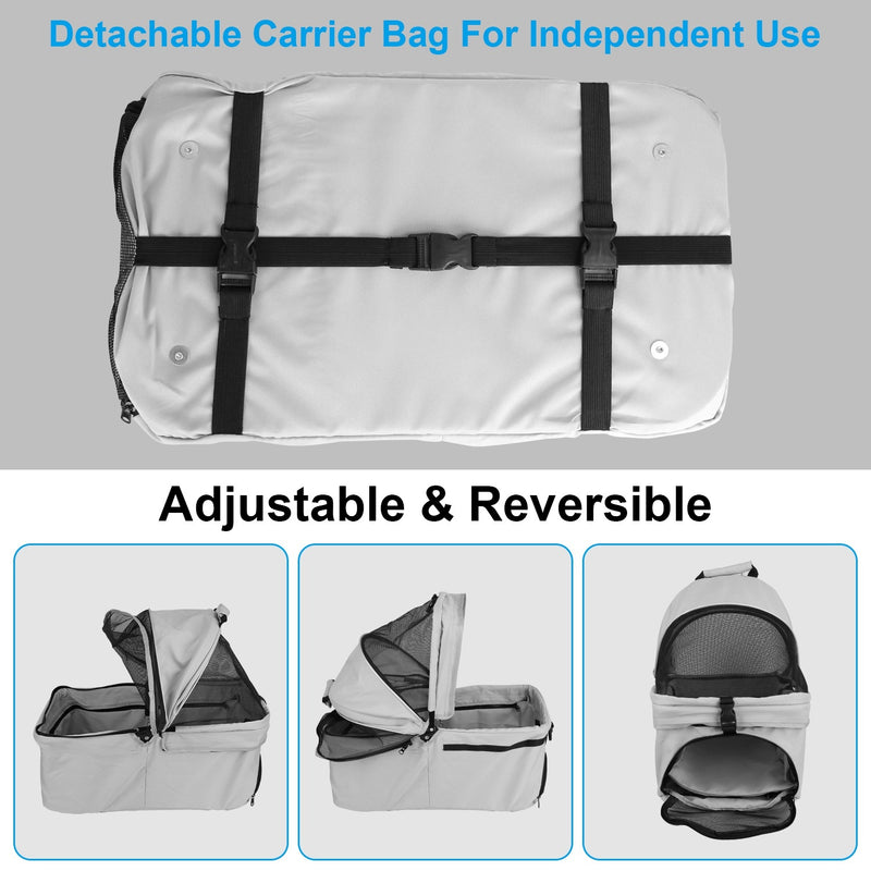 4-Wheels Pet Stroller Foldable Carrier