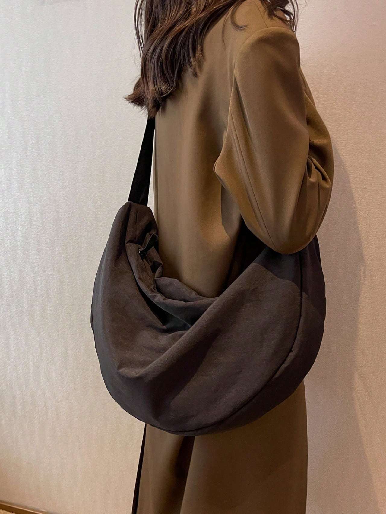 Nylon Bag Women's Single Shoulder Large Capacity Student Class Cloth Bag