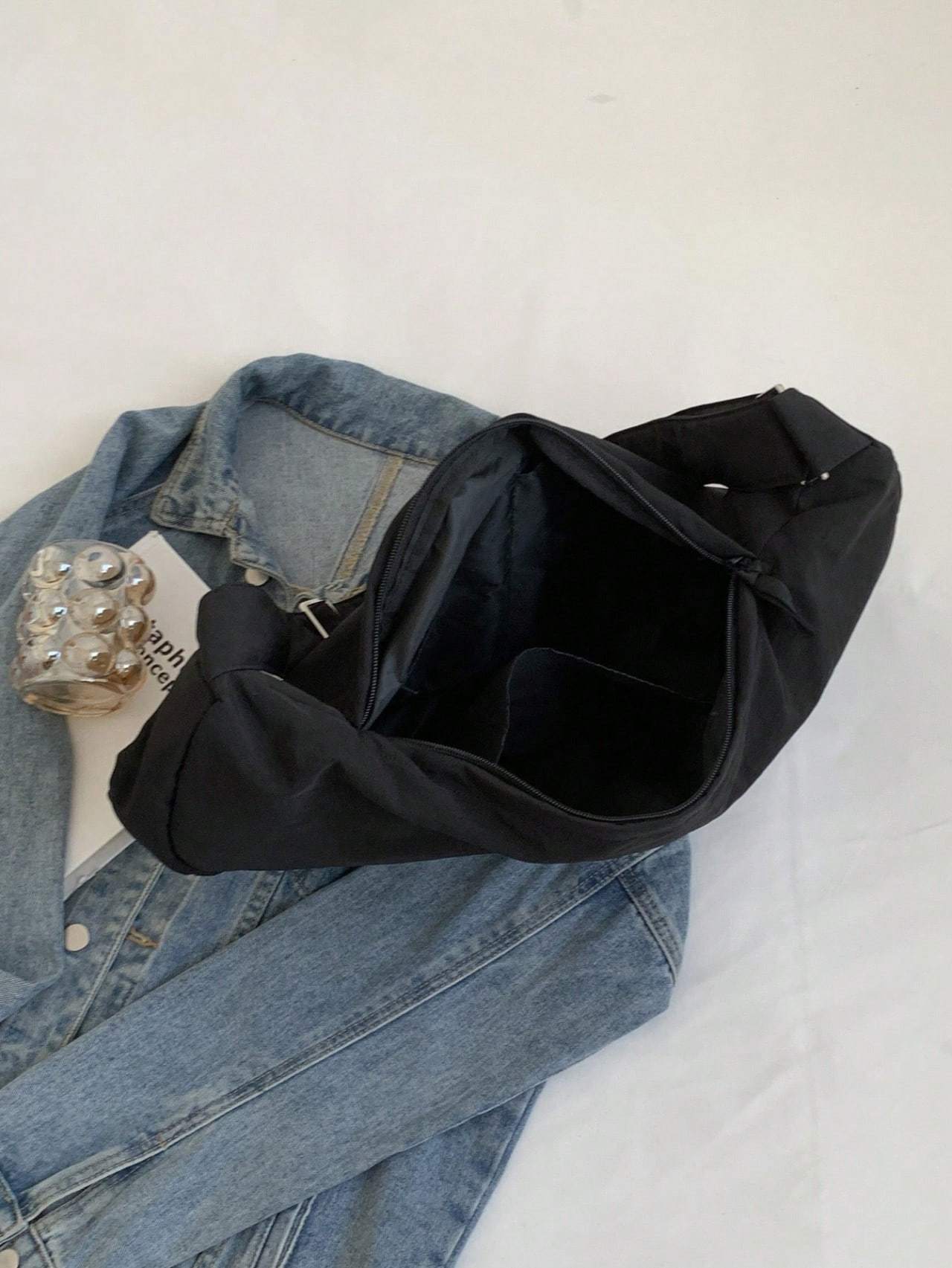 Nylon Bag Women's Single Shoulder Large Capacity Student Class Cloth Bag