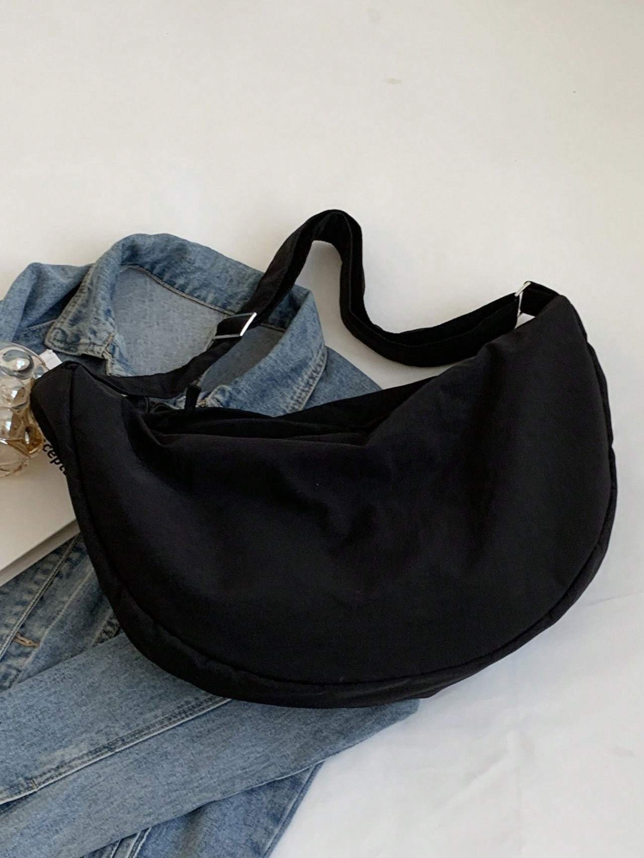 Nylon Bag Women's Single Shoulder Large Capacity Student Class Cloth Bag