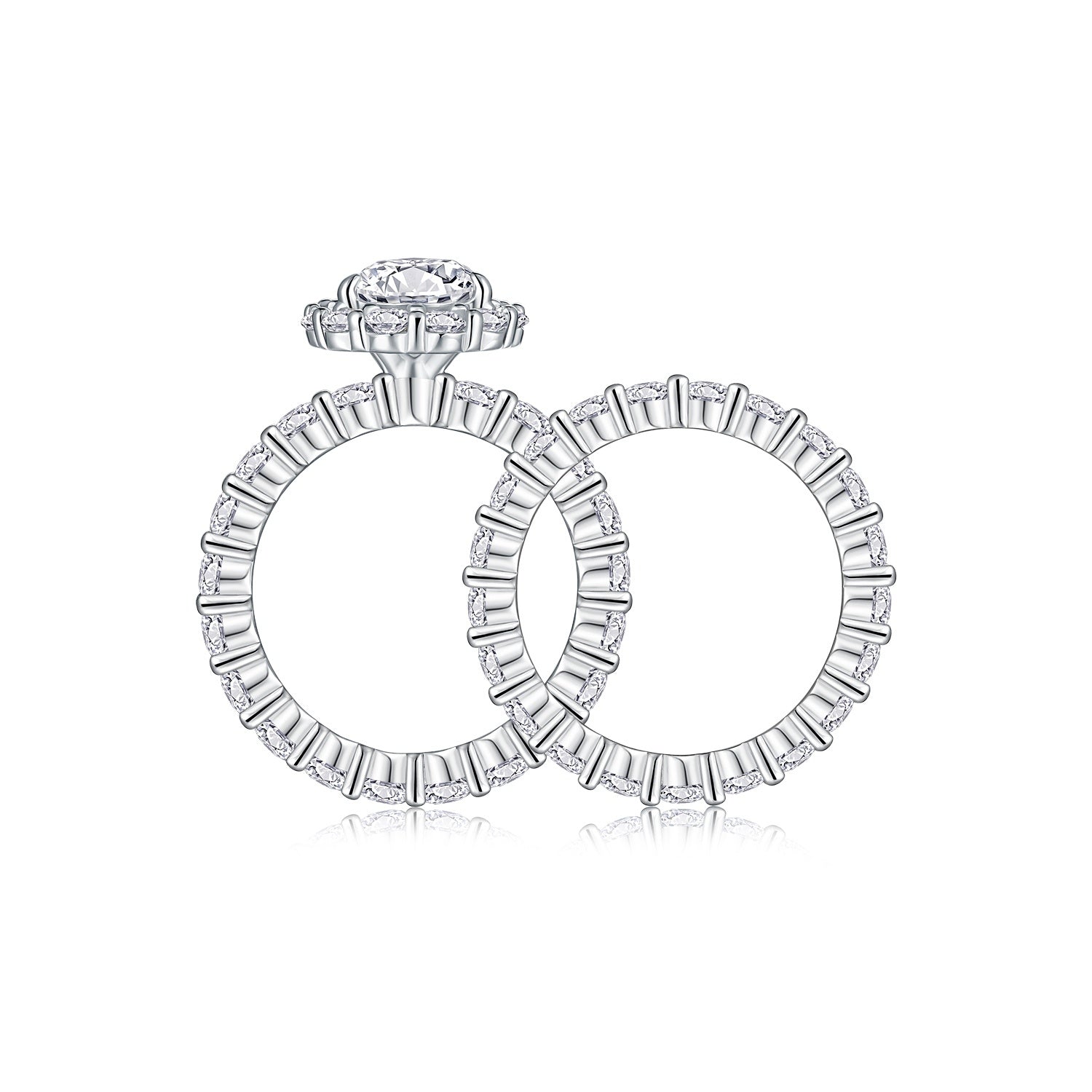 Devoted Dew - Fashionable Men's And Women's Ring And Ring Jewelry Set